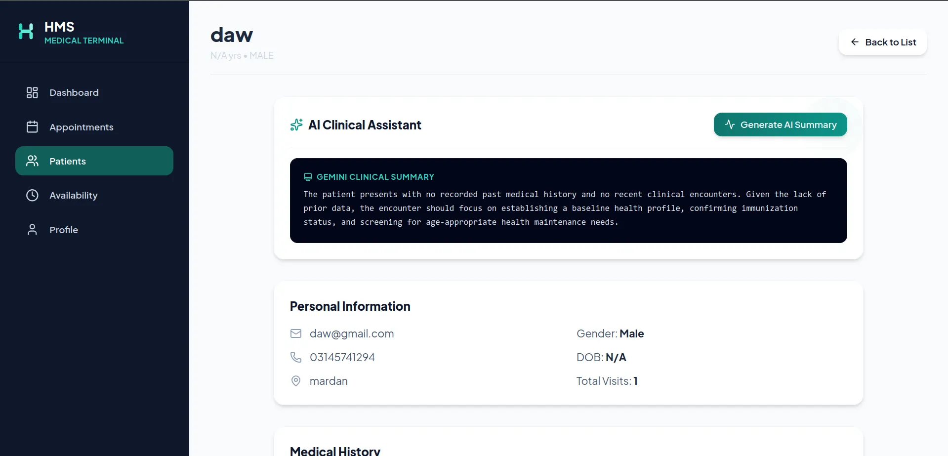 Hospital Management System screenshot 5