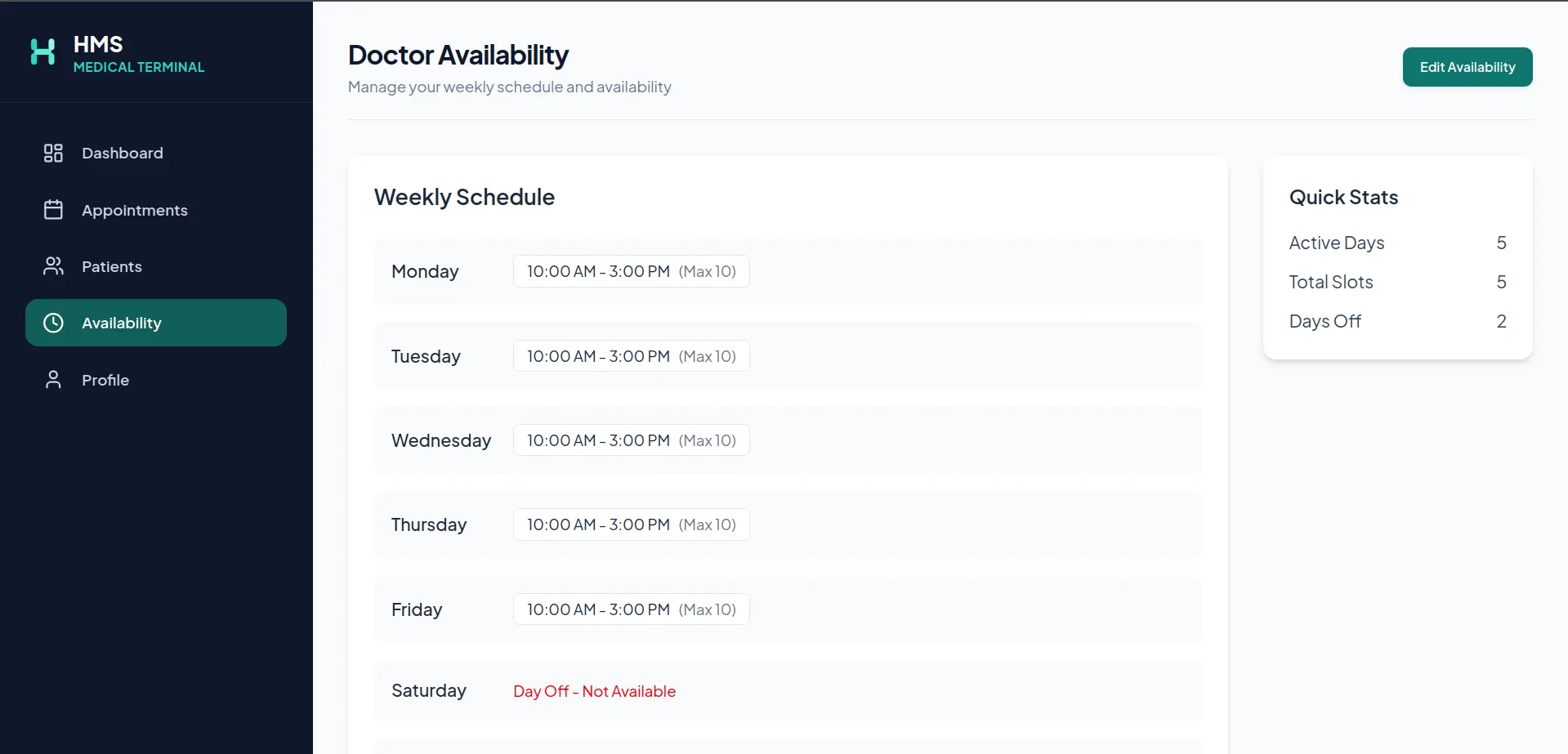 Hospital Management System screenshot 6