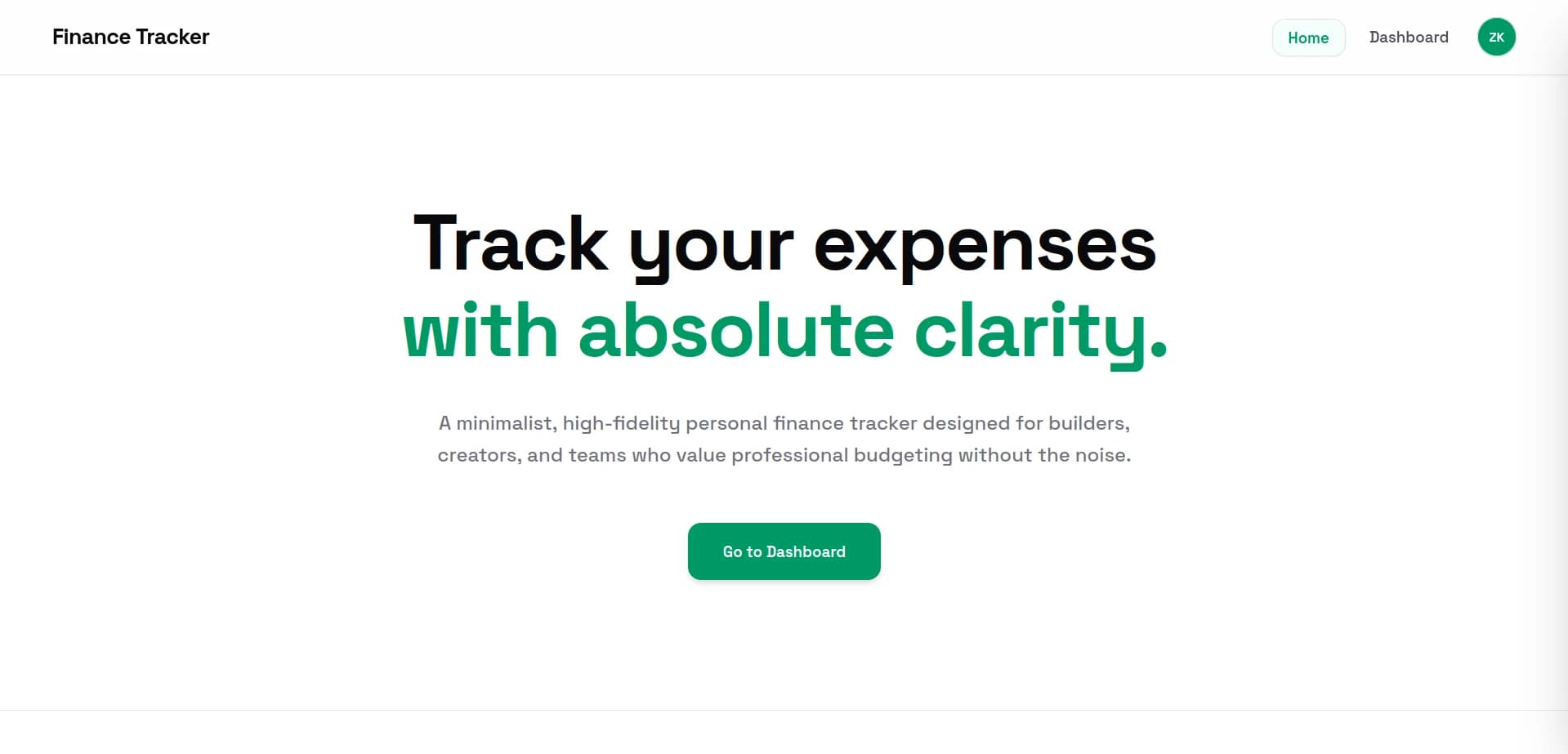 Personal Finance Tracker